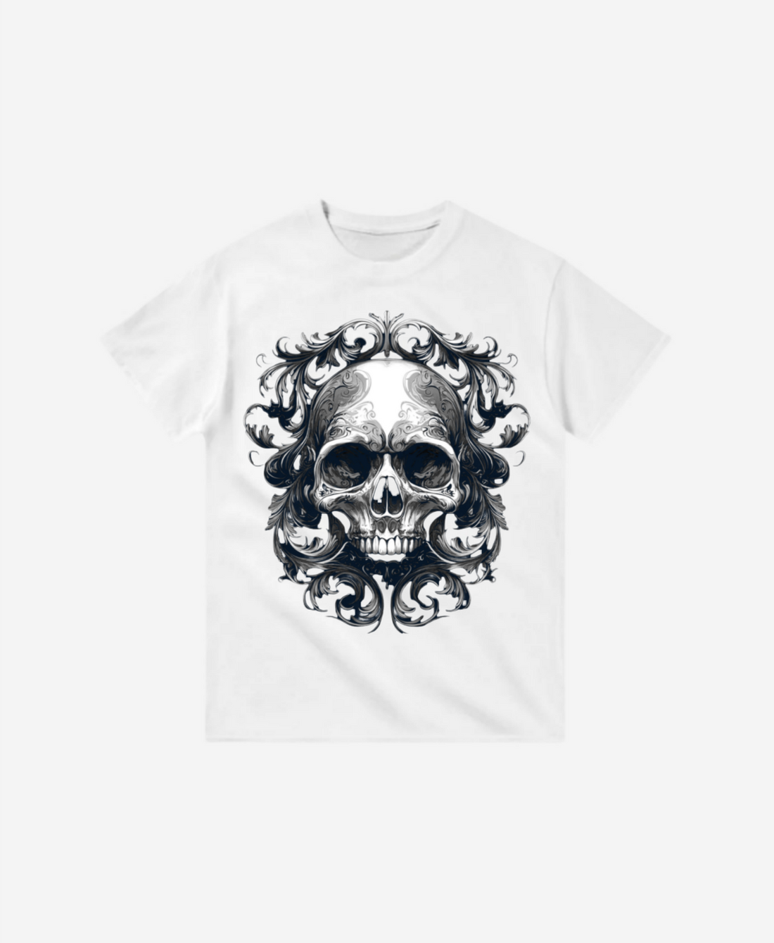 182 - T-shirt - Acanthus Skull Tattoo